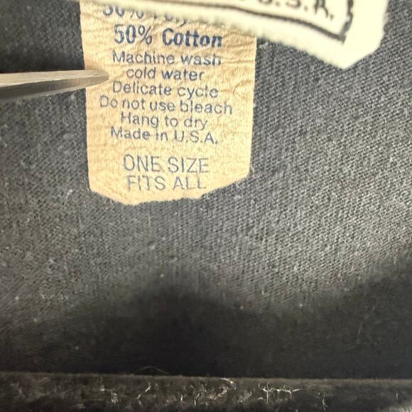 Vintage Unisex Adult Cotton L.A. Embossed Zebra Black T-Shirt One Size Fits All - Picture 14 of 14